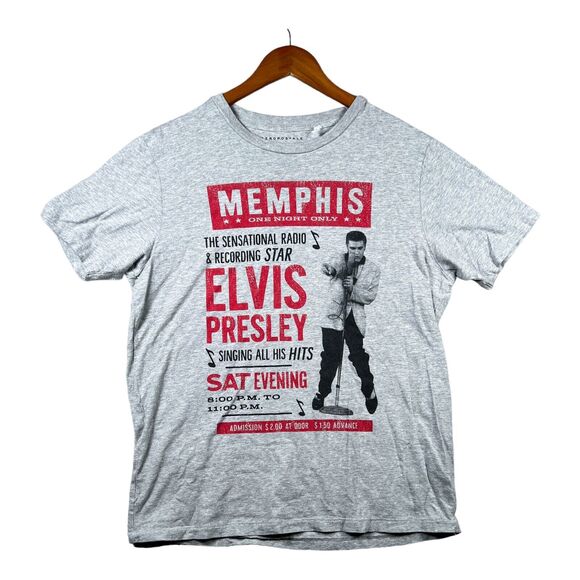 Aeropostale ELVIS PRESLEY Memphis Singing All His Hits Concert Oscars T-Shirt M - Picture 1 of 4